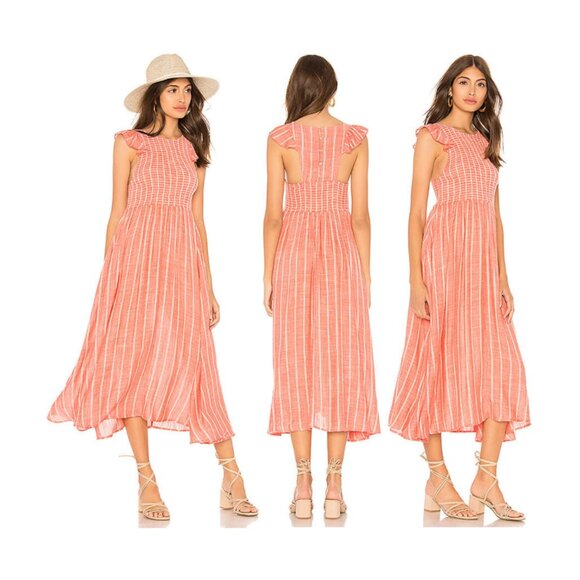 Free People Chambray Butterflies Midi Dress - Picture 4 of 10